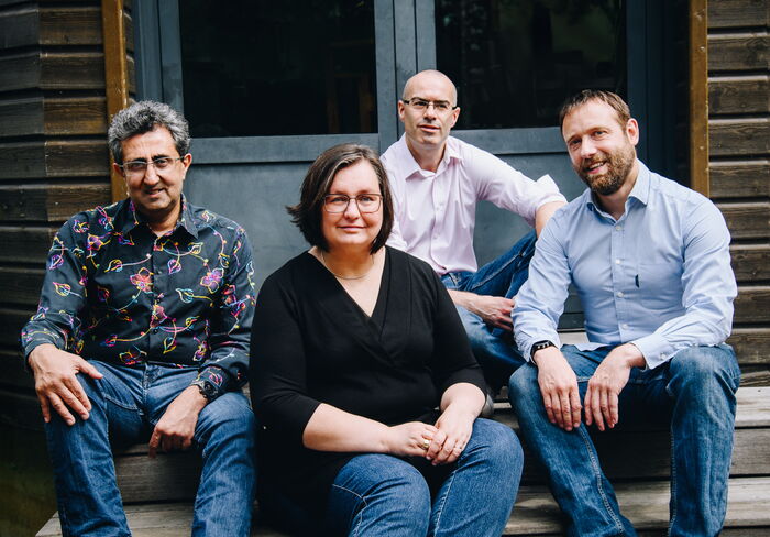 Photo : L'équipe de coach essensei : Christophe, Anne, Christian et Pascal