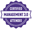 Badge : Certification Management 3.0 de Happy Melly