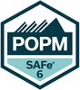 Badge : Certification SAFe POPM Product Owner Product Manager de Scaled Agile